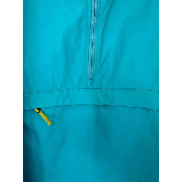 L.L. Bean Women's Blue Yellow Anorak Quarter Zip Nylon Windbreaker Jacket Size M - Picture 6 of 13